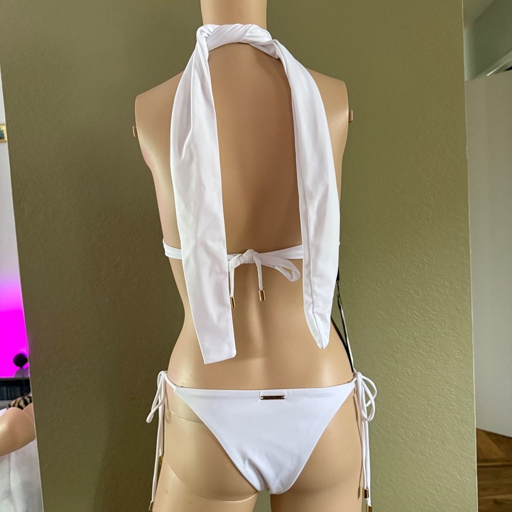 NWT Antoninas Luxury Cut Out White Designer Resort Cynosure Swimwear Size M - Picture 11 of 16